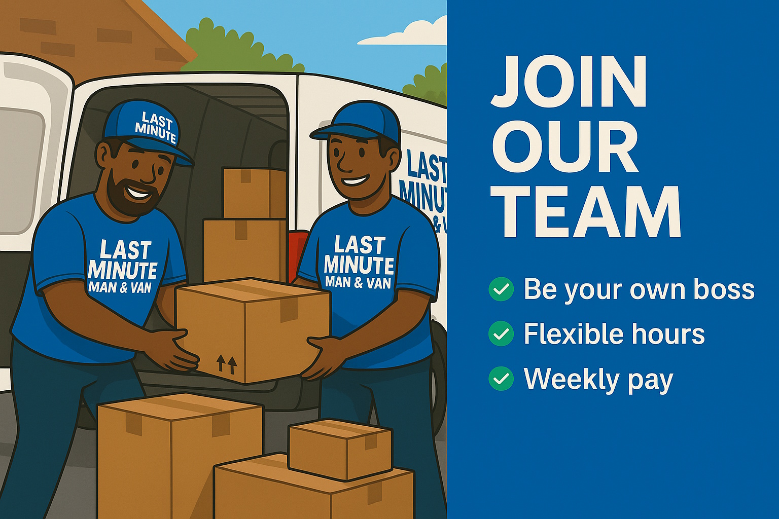 Driver recruitment for Last Minute Man and Van